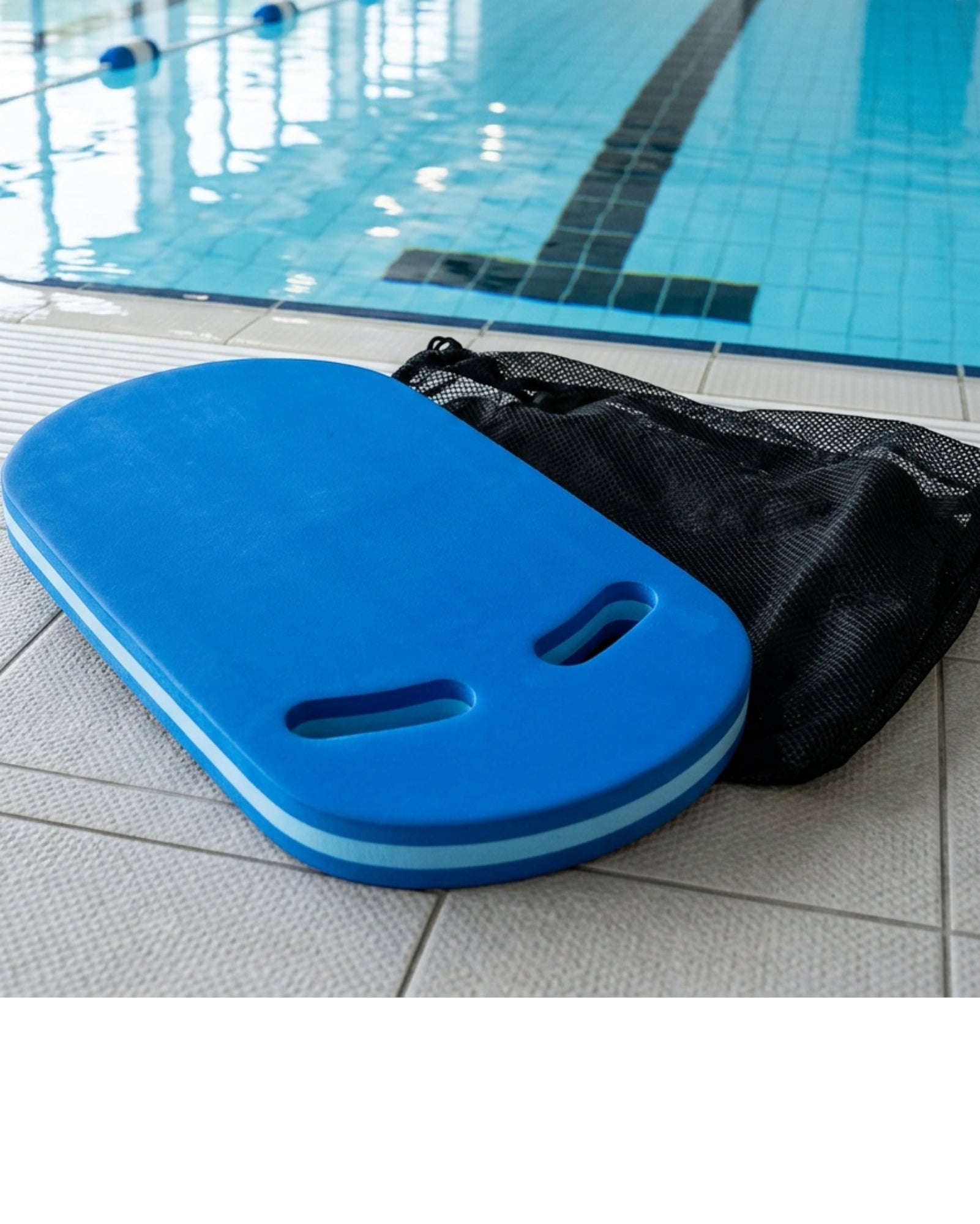 Thwkj Dual-Grip EVA Swimming Kickboard 44 cm Cobalt - Lifestyle view
