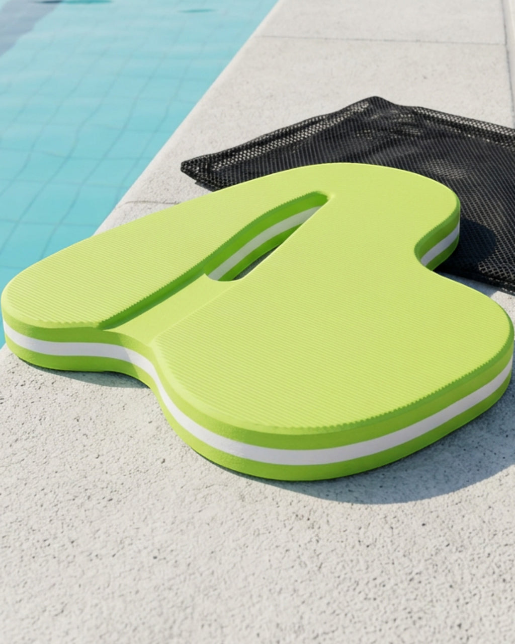 Thwkj Figure-Eight Pull-Kick Training Float 32 cm Lime Navy - Lifestyle view